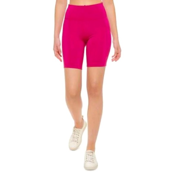Calvin Klein Performance Pants - Calvin Klein Women S High Waist Side Pocket Bike Shorts Pink